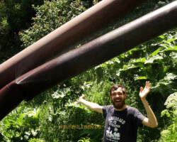 Die Temperaturen laden gleich in den ersten Tagen zu einer abkühlenden Dusche ein. Herrlich!