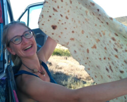 Sonnensegel? Nein! Das leckere armenische Lavash. :)